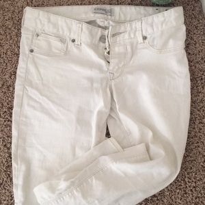 EXPRESS White Skinny Jeans